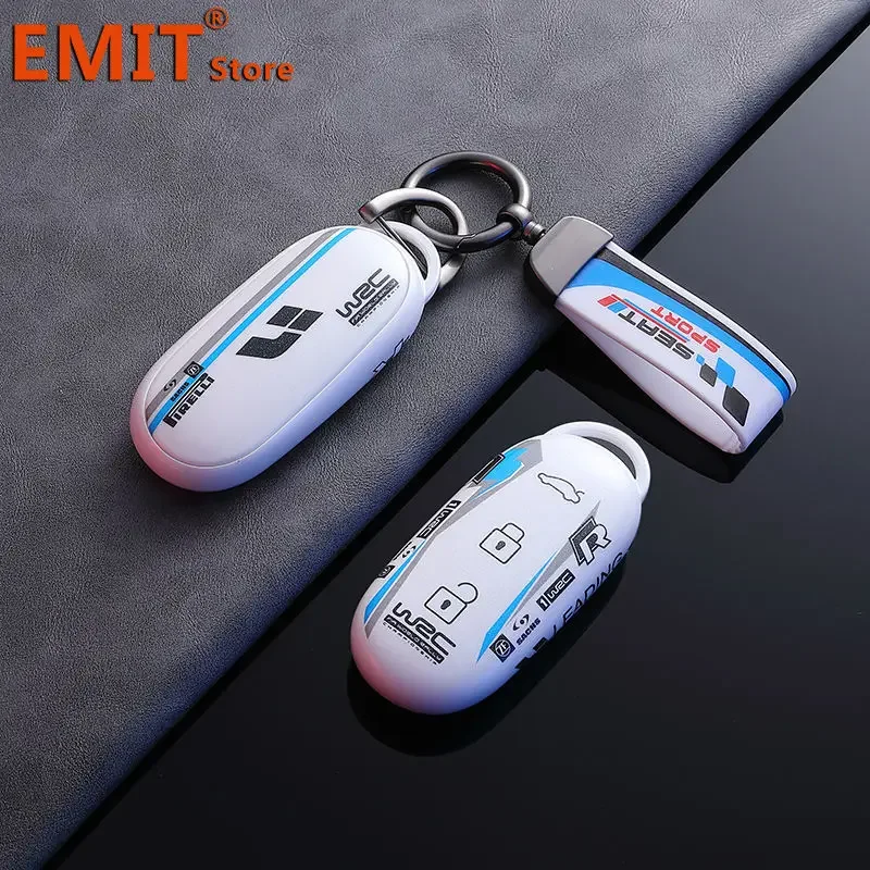 Key Fob Case for Leading Ideal One Li Auto Lixiang L7 L8 L9 MAX 2023 2024 Car Smart Remote Protection Cover Keychain Accessories