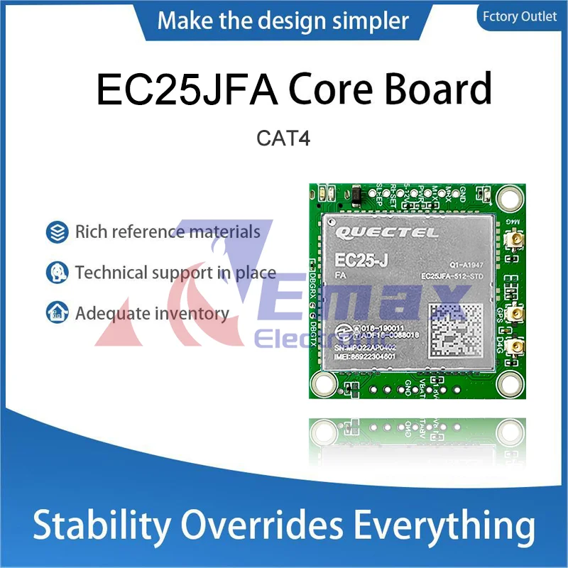 Quectel EC25-J Core Board LTE CAT4 EC25-JFA Development Boards Mobile IoT with antenna optional 1pcs