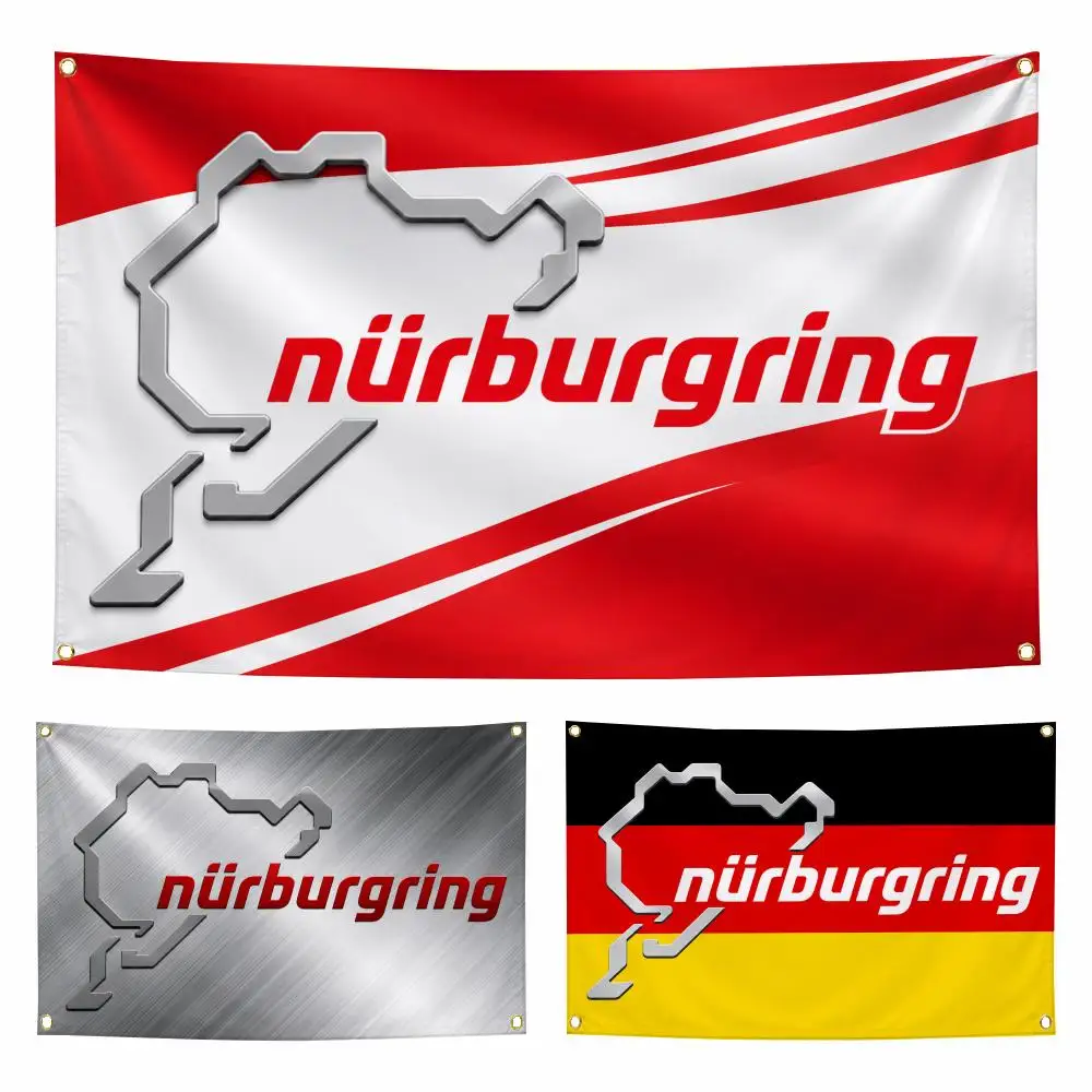Flag N-Nurburgring Flag Flags Personalized Flag Room Dorm Camping Picnic Garage Bar Indoor Outdoor Wall Decor