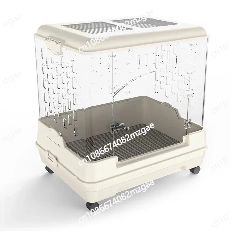 

Rabbit Cage Large Space Guinea Pig Cole Duck Guinea Pig Chinchilla Special Product Acrylic Fully Transparent Villa Feeding Box