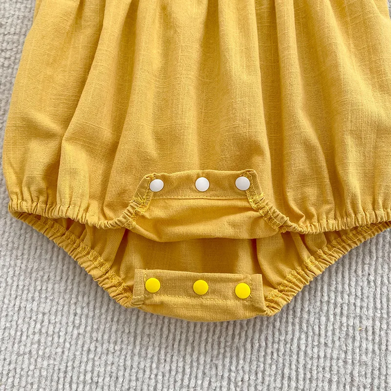 2026 Neue Sommerkollektion 0-24M Säuglings-Baby-Mädchen-Strampler Ärmellose Baumwoll-Bestickte Kleinkind-Mädchen-Bekleidung – Detail 17