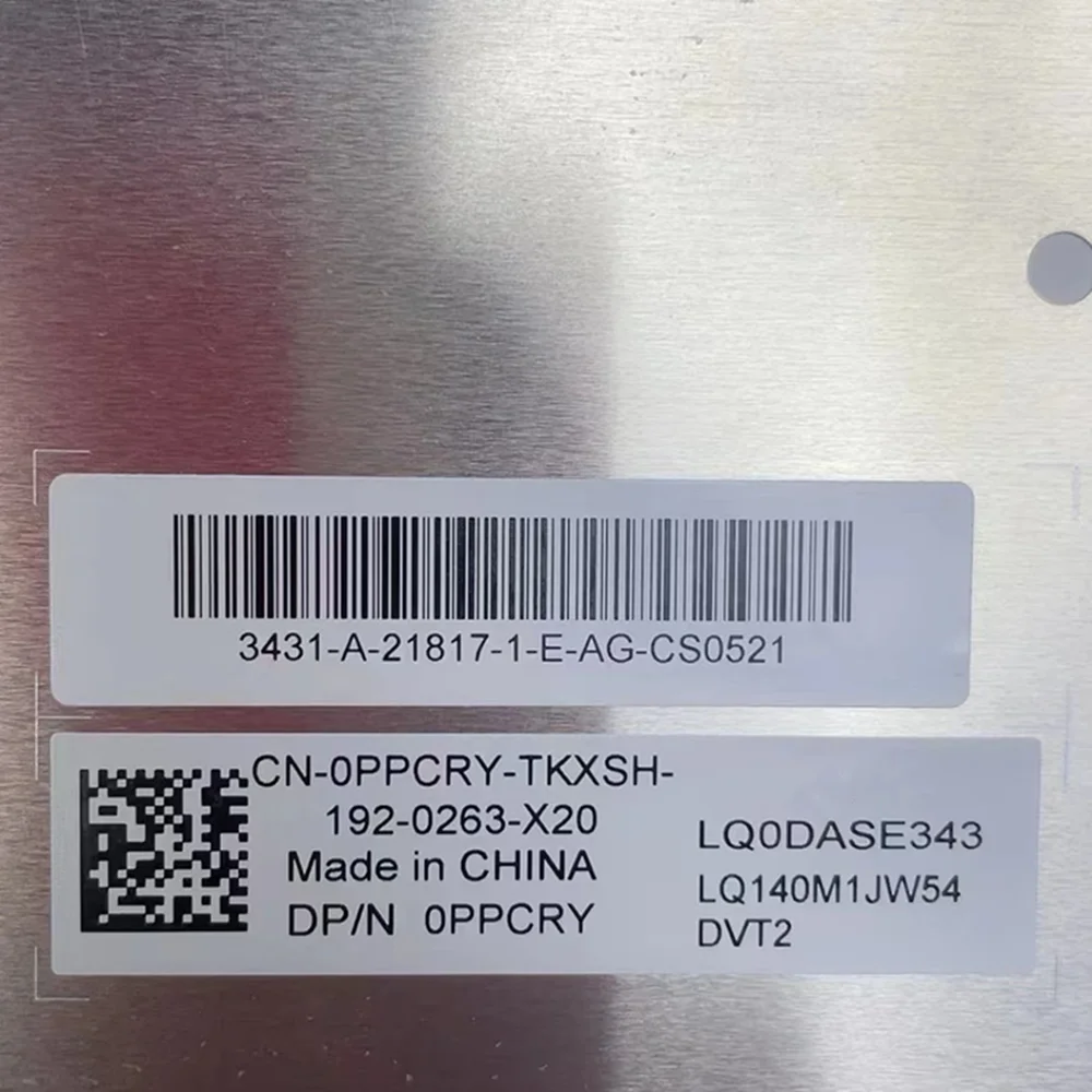 LQ140M1JW54 LQ0DASE343 14.0 "الأصلي لشاشة حادة لوحة عرض الكمبيوتر المحمول EDP 30PINS 1080P IPS الشاشة