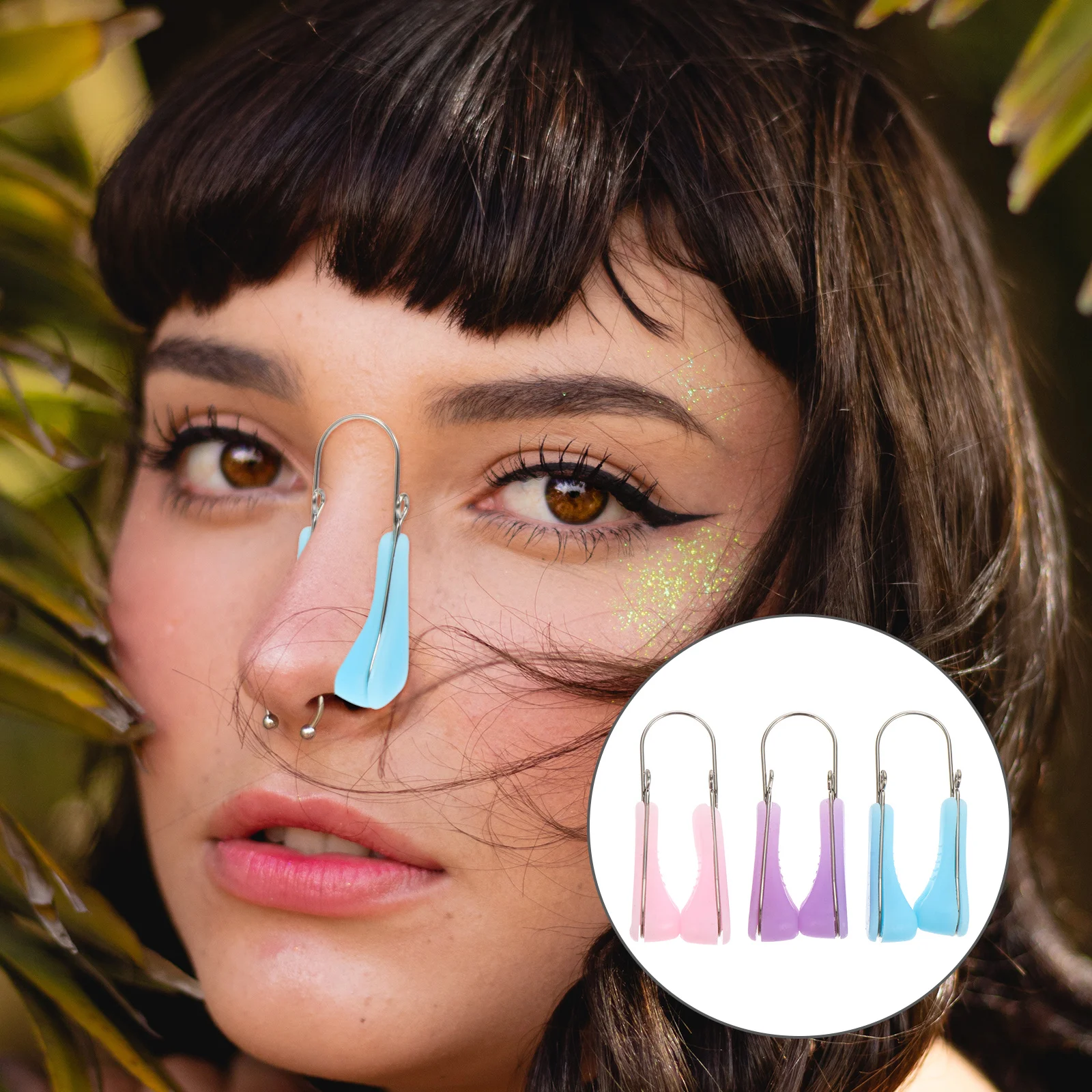 3 قطعة مقاطع رفع سيليكون لتعزيز الجسر قسط الجمال حتى للتنحيف أدوات استقامة الأنف دائم الأنف المسطح #6