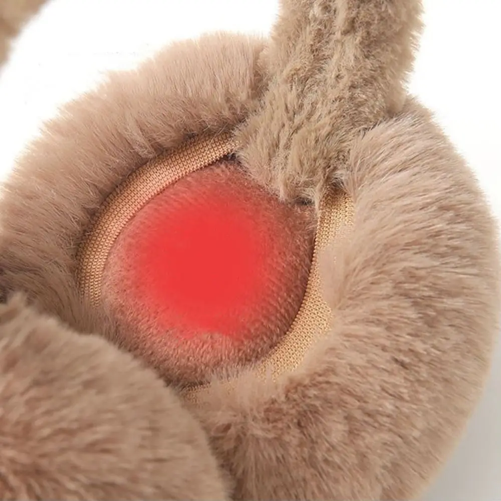 แบบพกพาฤดูหนาว WARM Soft Plush Earmuffs หูอุ่นผู้หญิงผู้ชายพับ Earflaps เย็นป้องกัน Faux FUR หู-Muffs