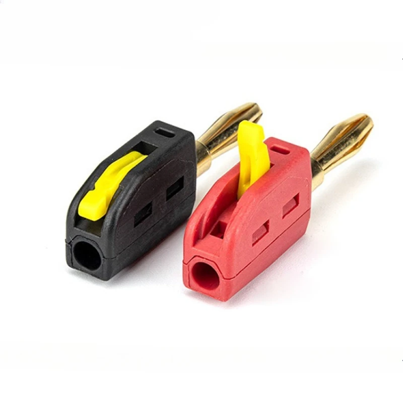 32A 4 مللي متر لحام الموز التوصيل 4 مللي متر سلك سريع ربط مطلية بالذهب النحاس الموز موصلات المقابس الصوت النحاس مكبرات الصوت مكبر للصوت