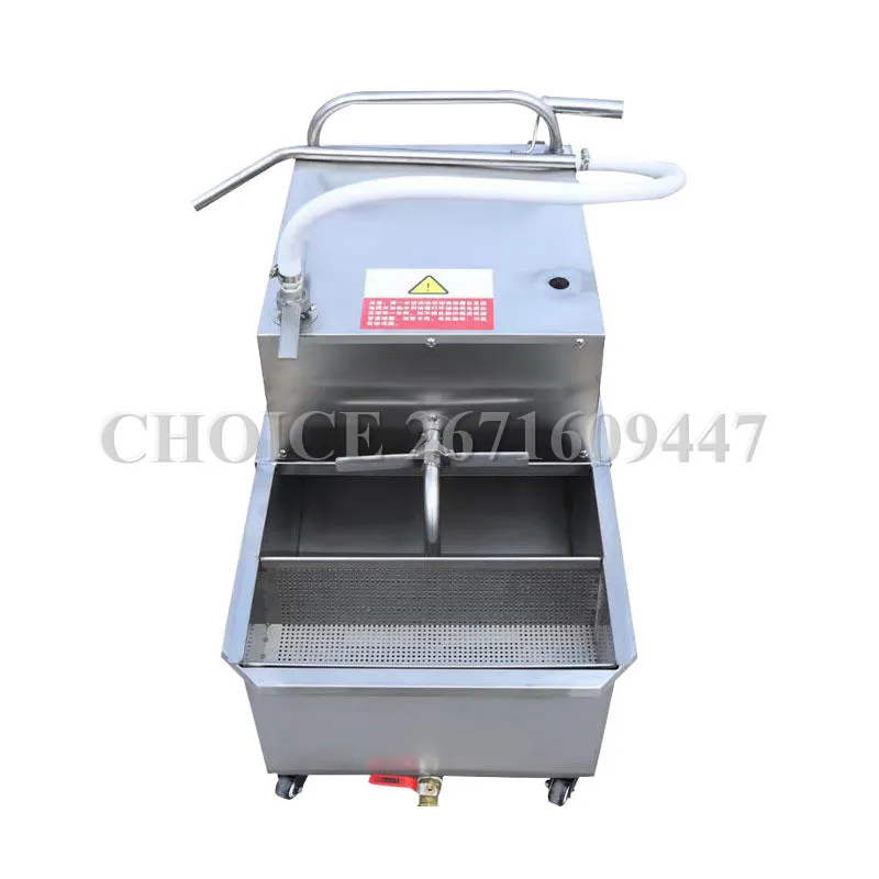 110v 220v Commercial Restaurant Chicken Fryer Filter Oil Car Portable Deep Frying Oil Filtering Machine