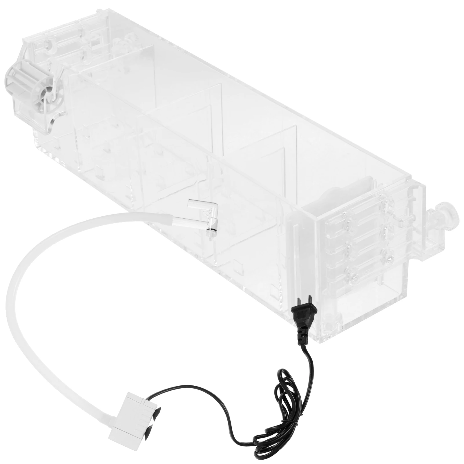 

1Set Fish Tank Filter Box Acrylic Hanging Drip Purification Filtration Box Fish Tank Pump Oxygenating Water Filter for Aquarium
