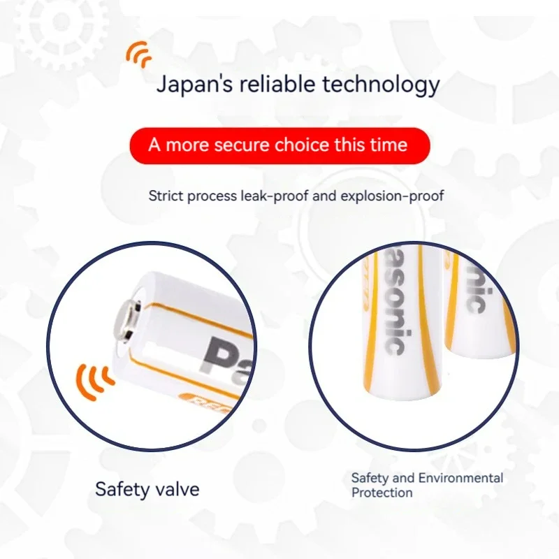 Panasonic 1.2V 1400mAh 4-piece nickel hydrogen AA rechargeable battery, suitable for electronic products, remote controls, etc