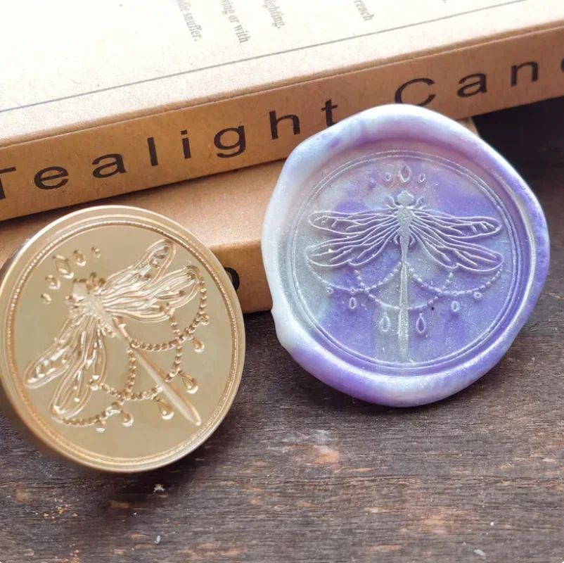 Jellyfish Starfish Butterfly Star Cat Snowflake Deer Dragonfly Unicorn Wax Seal Brass Stamp Head Sealing Stamp Head  Can Custom