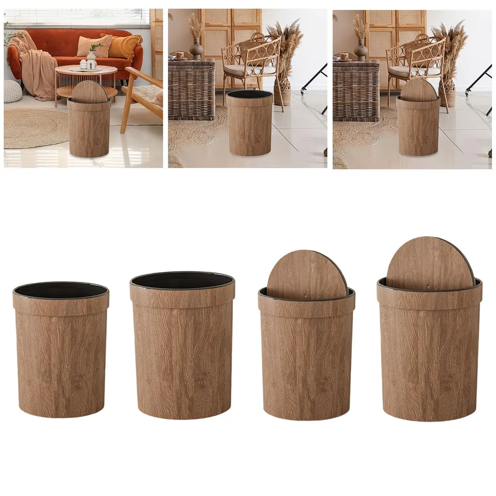 Acessório de lata de lixo, elegante, recipiente de lixo, lixeira de cozinha, balde de lixo para banheiro, estudo, banheiro, quarto