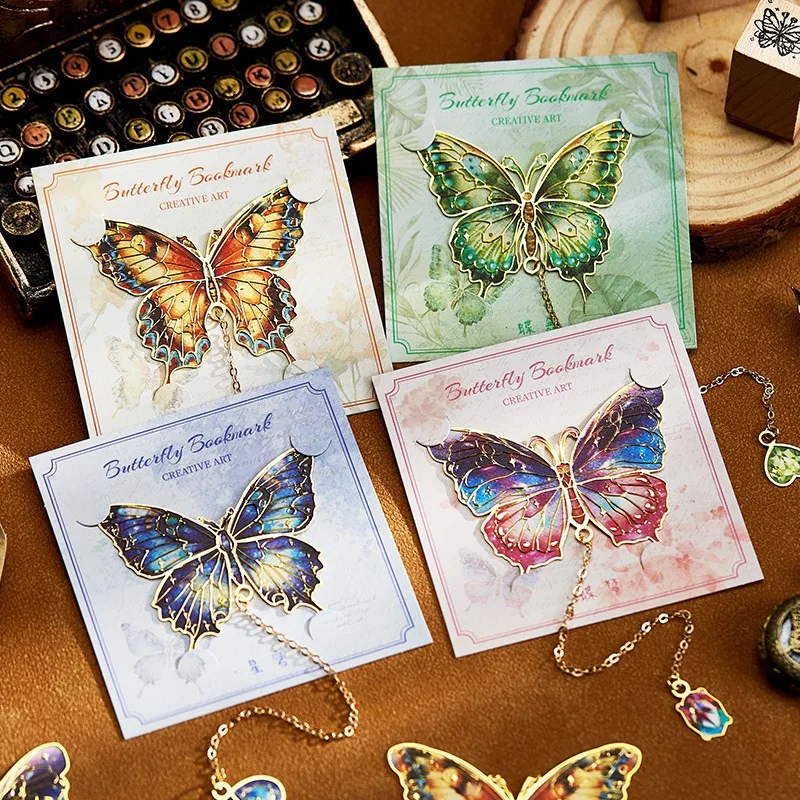 

Butterfly Metal Bookmark, Retro, High Appearance Level, Exquisite Collectible Figurine Model Gift Back To School Anime Toys