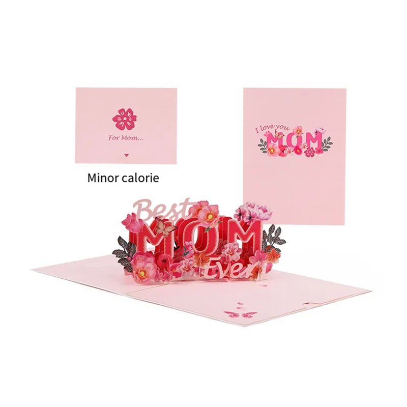 

WORTHOWN-3D Greeting Card Mother's Day Greeting Card High Quality Exquisite Card Mother's Day Gift Mother/Female Blessing