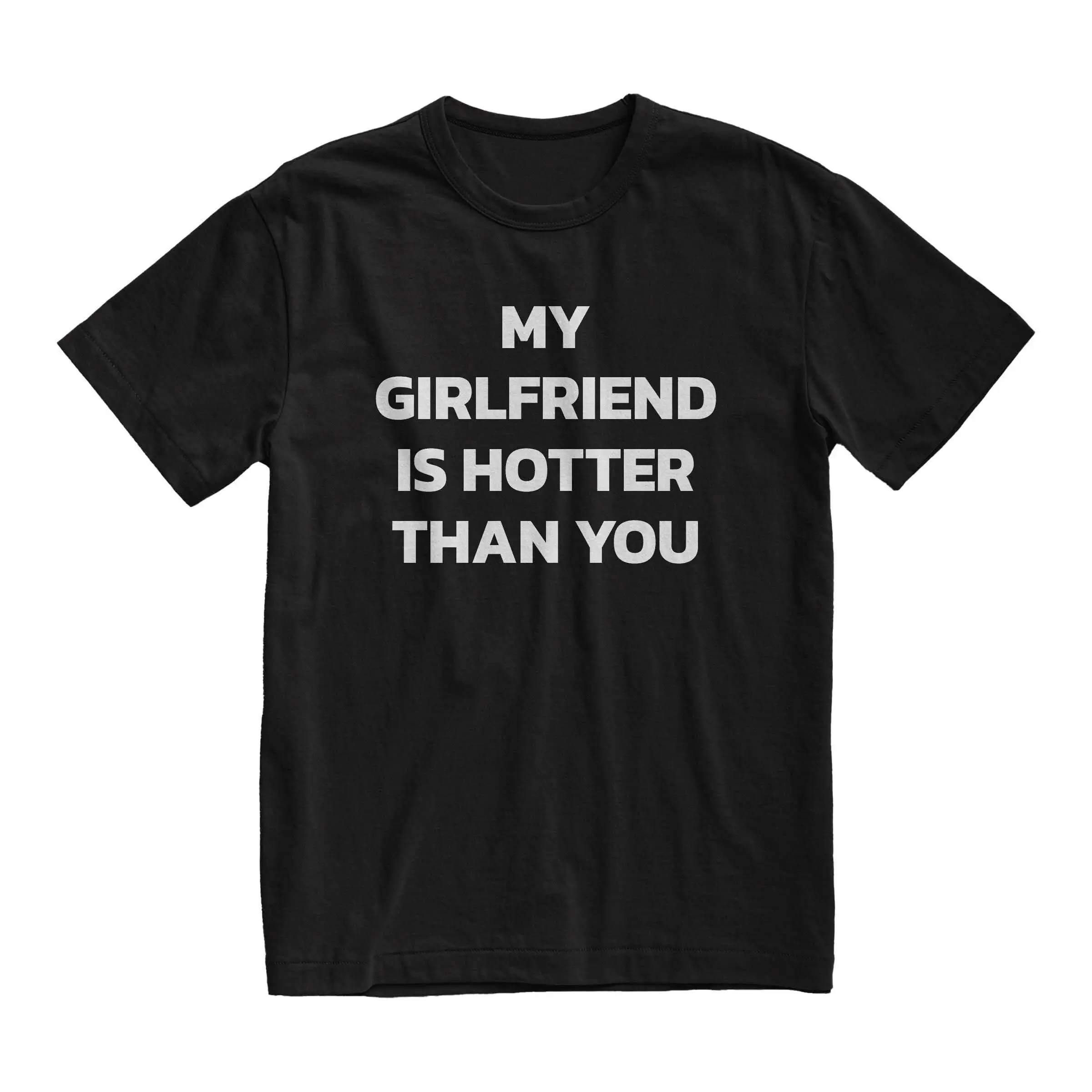 My Girlfriend is Hotter Than You T Shirt Boyfriend Y2k Clothing Aesthetic Valentines Day Couple