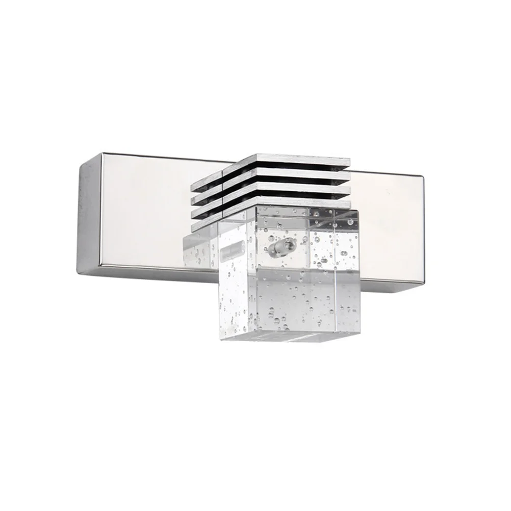 1등 LED 거울 조명 바 욕실 크리스탈 방수 벽등 순백색 부드러운 깜빡임 절약형