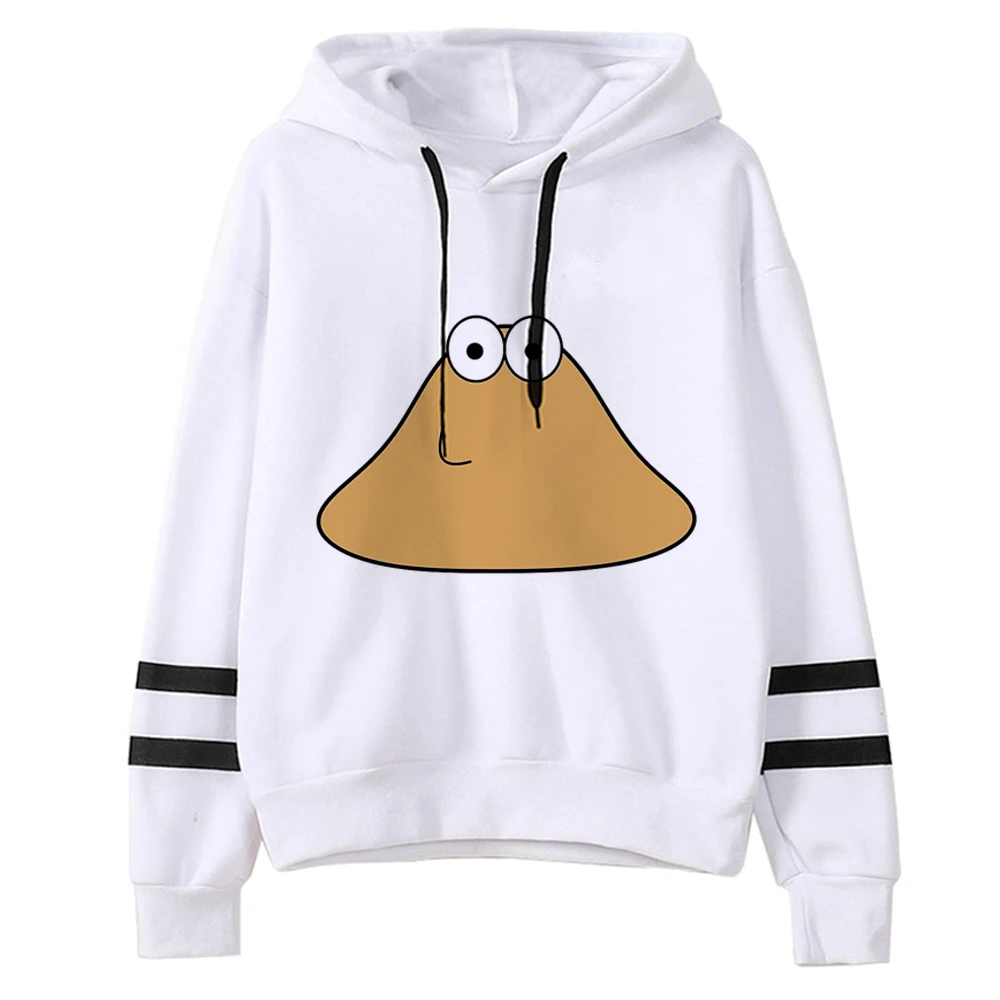 

Pou hoodie elegant printed design manga athleisure trendy teen tracksuits manga Y2K patterned comfortable