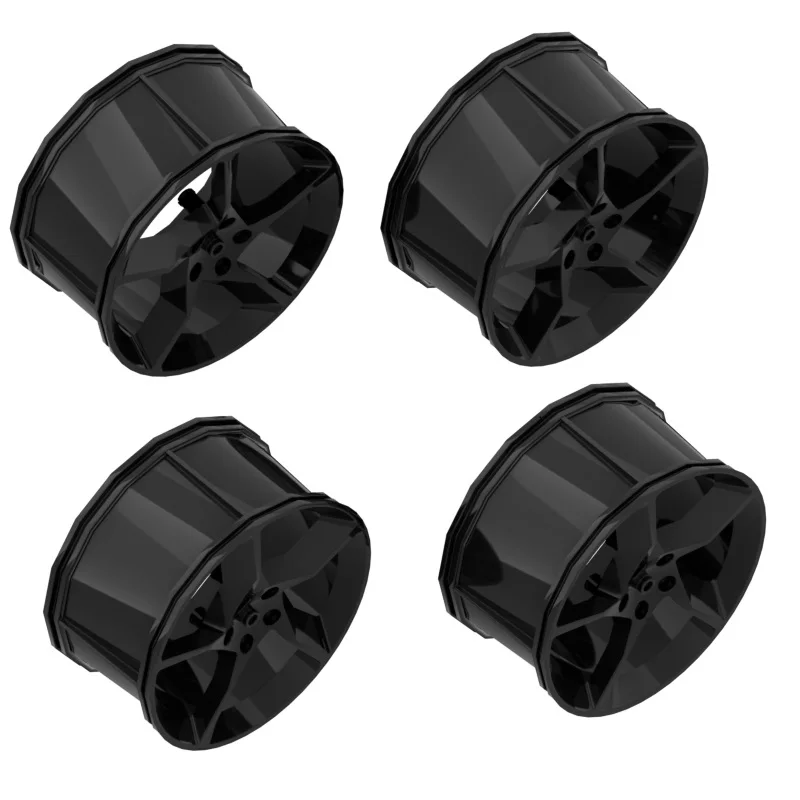 4pcs  SP3 P1 wheeel  hub Technical Tire Bricks Car Truck Tire MOC Parts Reduction Building block  56908 5428 73398 73389 15038