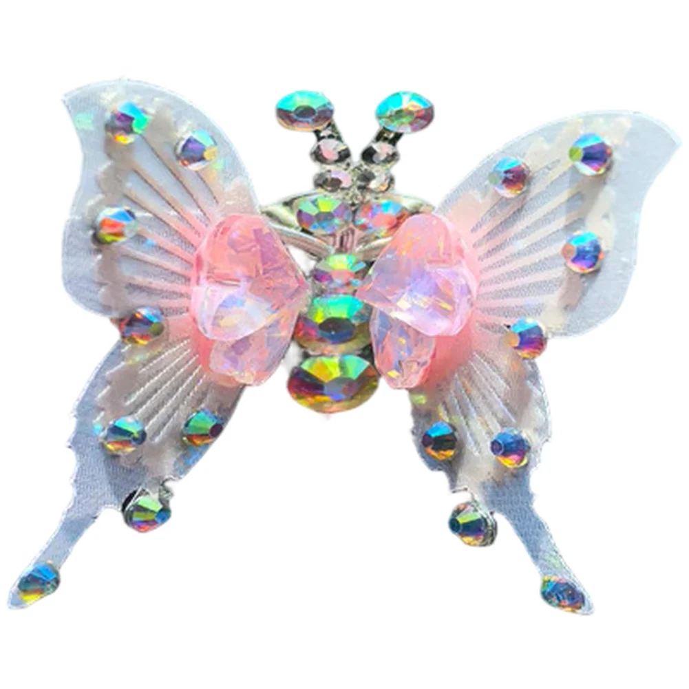 Metal 3D Butterfly Car Air Vent Clip with Heart Rhinestone Accent for Vehicle Interior Styling and Long Lasting Use