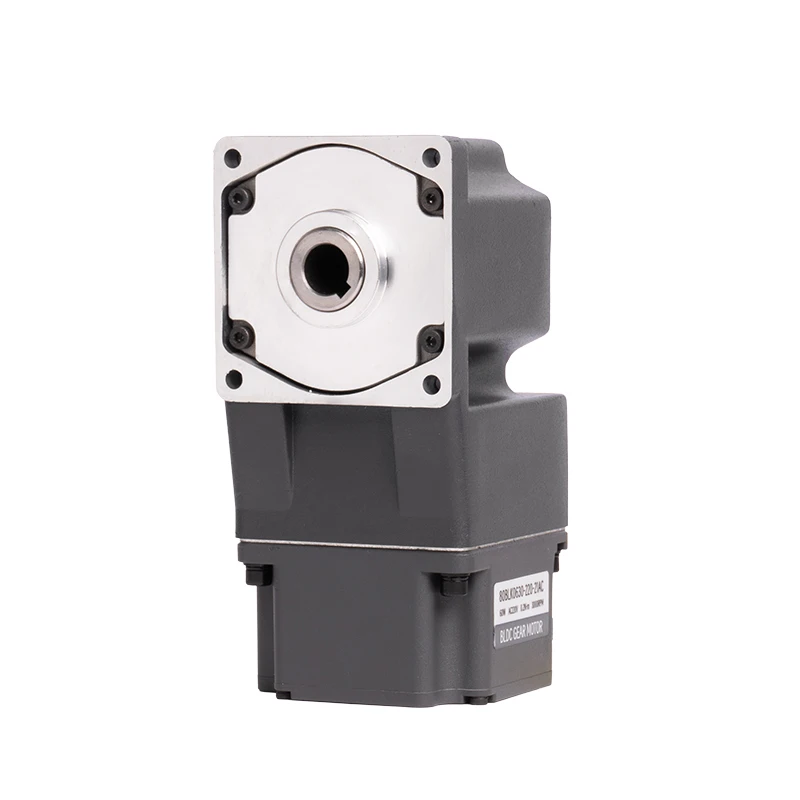 80mm 90mm 104mm Right-Angle Hollow Shaft Gear Motor 220VAC 60W 120W 200W 400W 750W BLDC Brushless DC Gear Motor