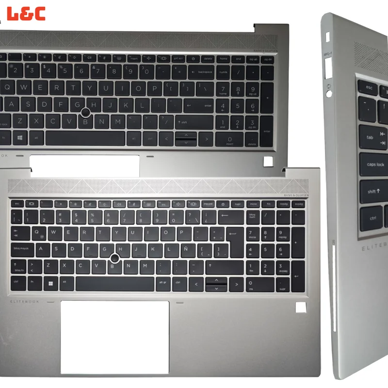 

For EliteBook 850 855 G7 G8 750 755 G7 G8 US/UK/FR/SP/IT/LA Keyboard With Backlight Palm rest SC Interface Cover Computer Parts