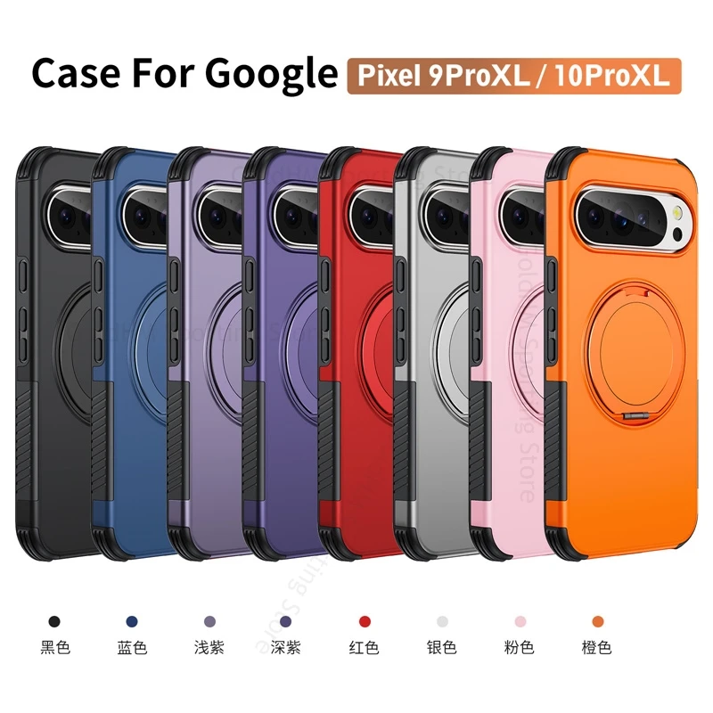 For Magsafe Phone Case For Google Pixel 11 Pro XL Armor Shockproof Soft TPU PC Magnetic Cover For GOOGLE Pixel 10A 10 9 Pro XL