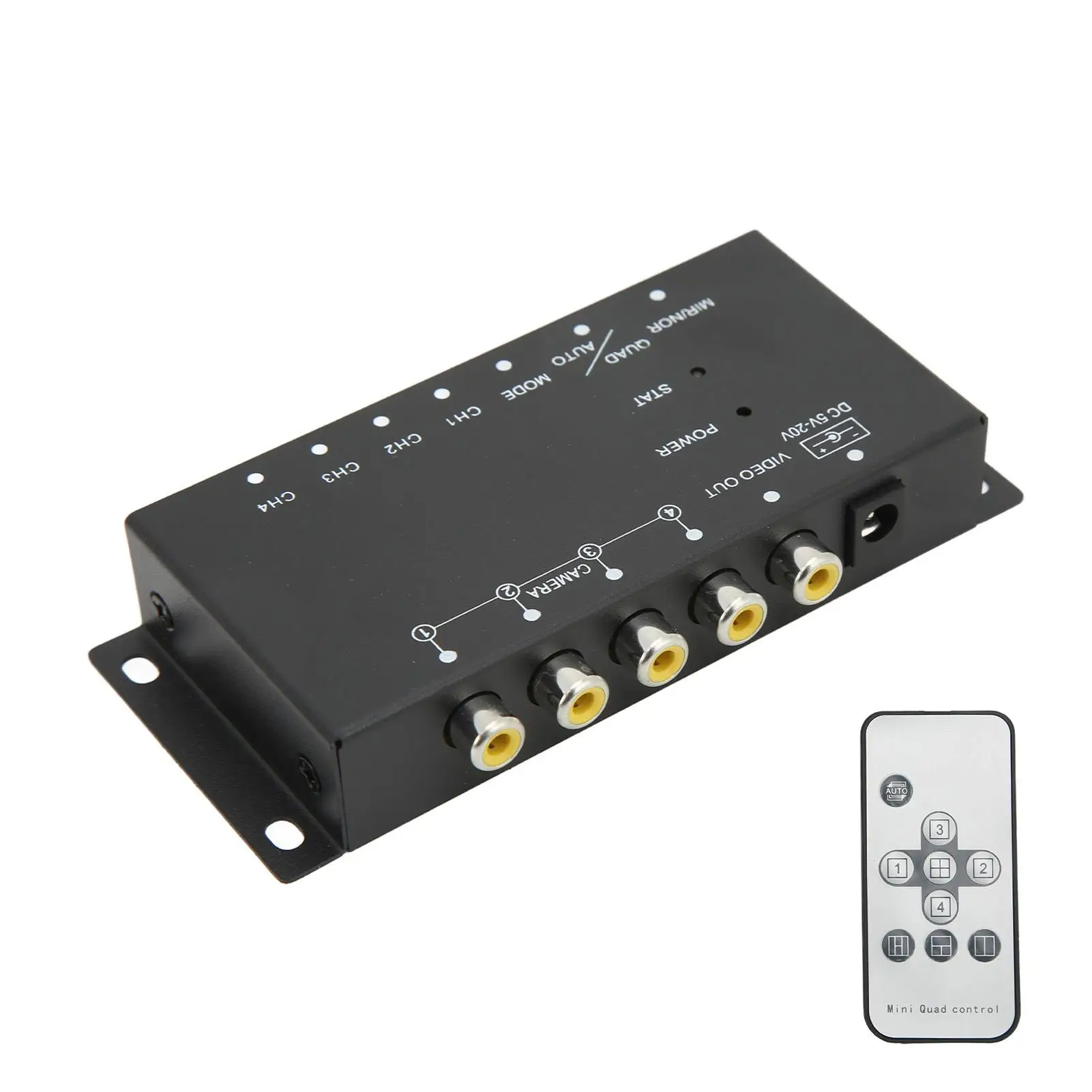 4-Channel Mobile Video Splitter 720P - Mini Splitter for buses , Trucks, Boats & Yachts