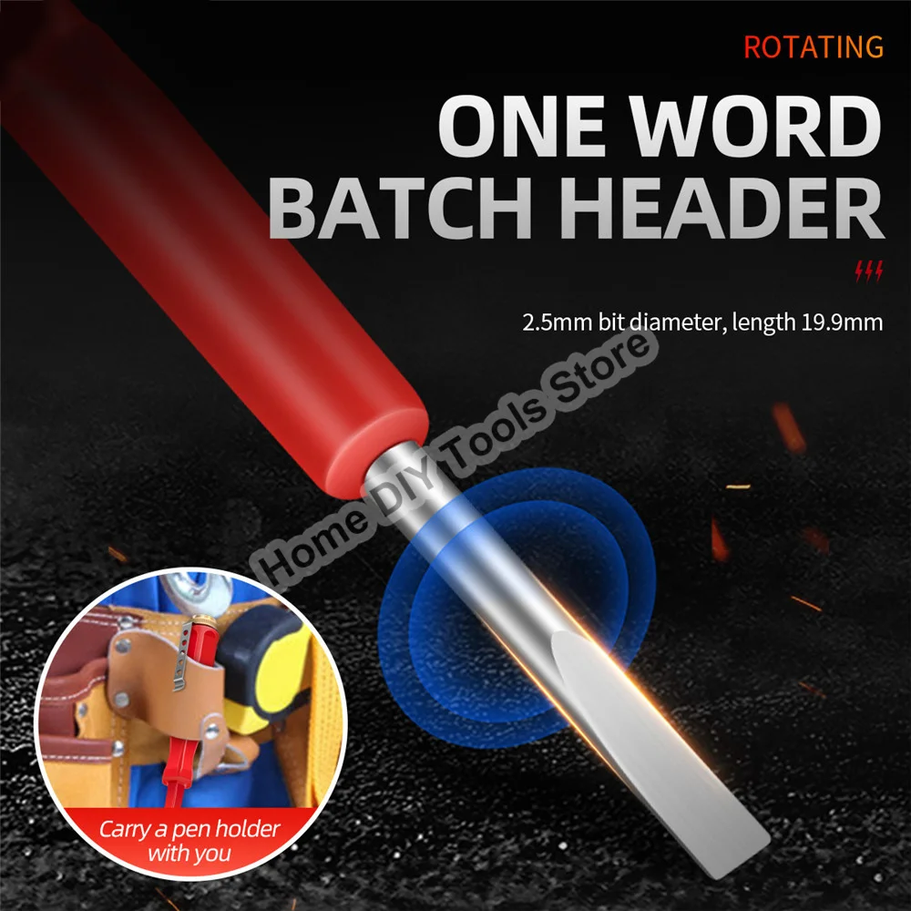 B07 Electrical Tester Pen Voltage Indicator Test Pencil Tester Screwdriver 100-500V Neon Bulb Non-contact Insulation Test Pen