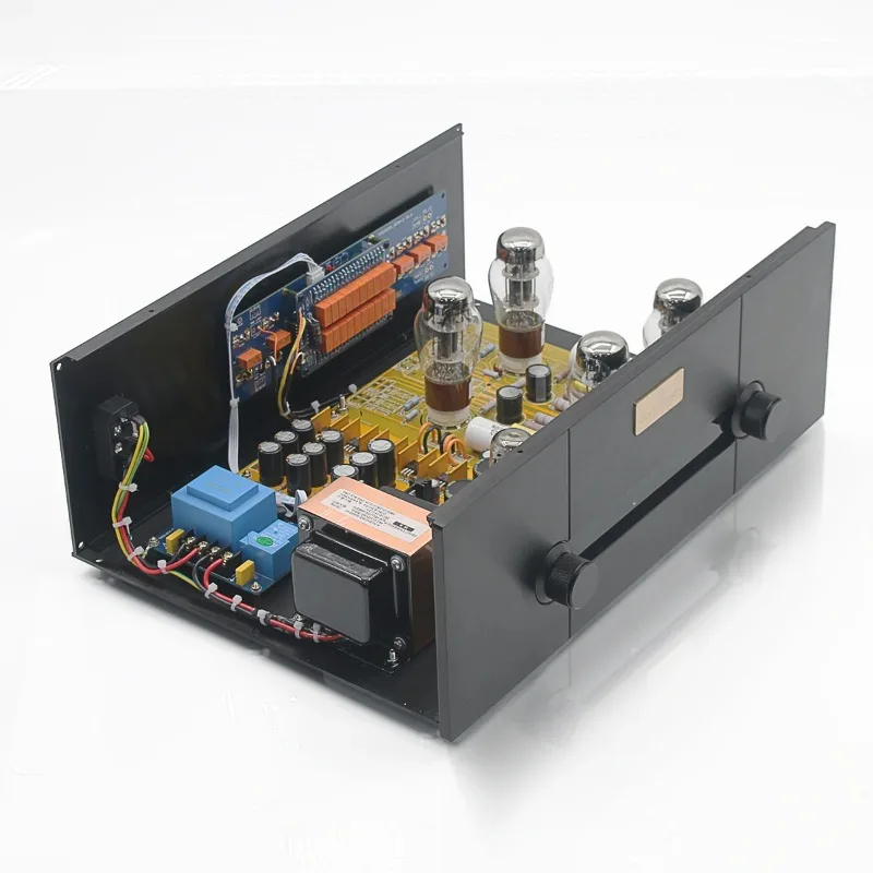 STR11A-Max Reference CARY AE-1 Circuit 6SN7 Vacuum Tube Remote Control Audio Preamplifier with 4-Way Inputs and 2-Way RCA Output