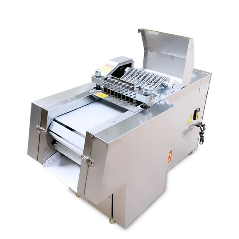 

Chopping chicken nuggets machine, one machine is multi-purpose, fresh-frozen dual-purpose cutting ribs and dicing slices