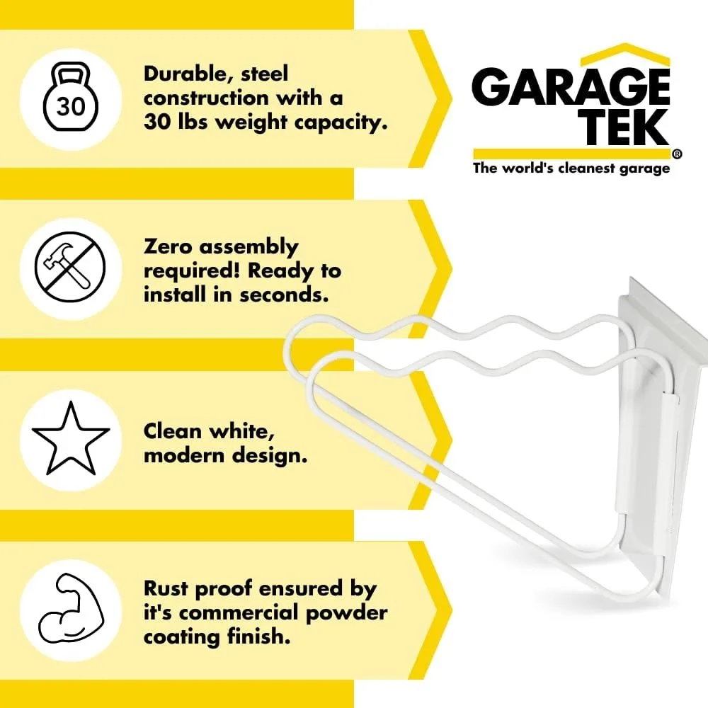 منظم أدوات المرآب المثبت على الحائط للمماسح والمكانس والمكابس - حل تخزين فعال