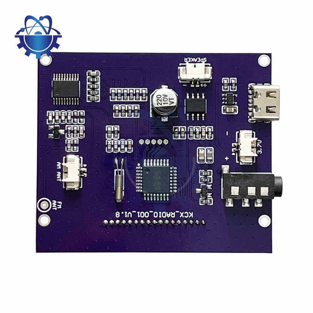 Rádio FM sem fio Módulo Receptor, DIY Modulação de Frequência, Rádio Digital Transmissor Board com Display LCD, 87-108MHz