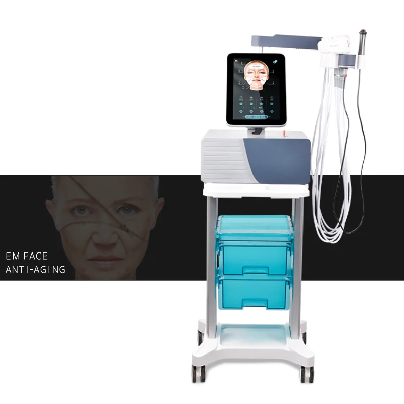 Draagbare EMS RF Facial Lifting Rimpelverwijdering Gezichtscontouren Dubbele kinverwijdering Anti-aging machine voor het verwijderen van oogzakken