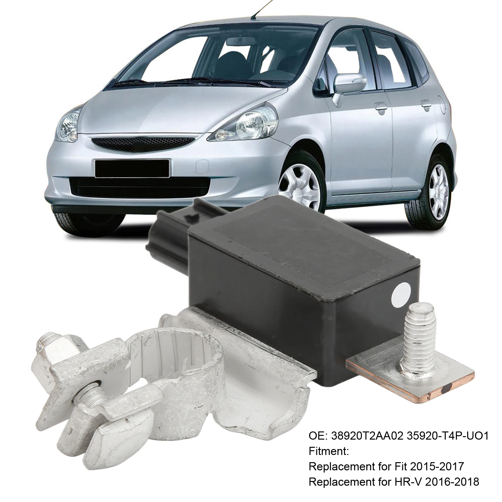 

Датчик тока аккумулятора 38920T2AA02, устойчивый к износу, термостойкий, замена для датчика клеммы аккумулятора Fit HR‑V, датчик аккумулятора