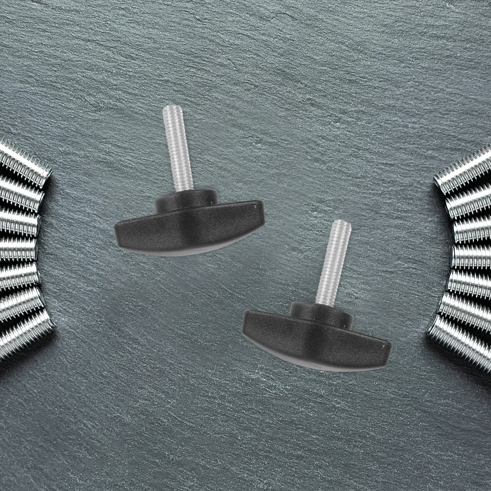 

10 Pcs Black Handle Knob Screw Durable Material Ergonomic Design Suitable Household Industrial Use Wing Thumb Screws Hand