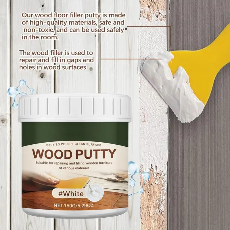 150g Stainable Wood Crack Filler Furniture Repair Kit Touch Up Wood Putty Wood Caulking Filler for Repairing Wood Scratches