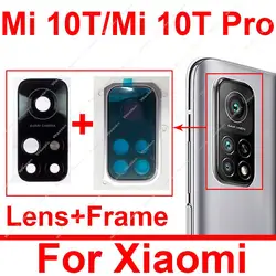 Back Rear Camera Lens Glass Cover Frame For Xiaomi Mi 10T Mi 10T Pro Main Camera Lens Frame Sticker Parts