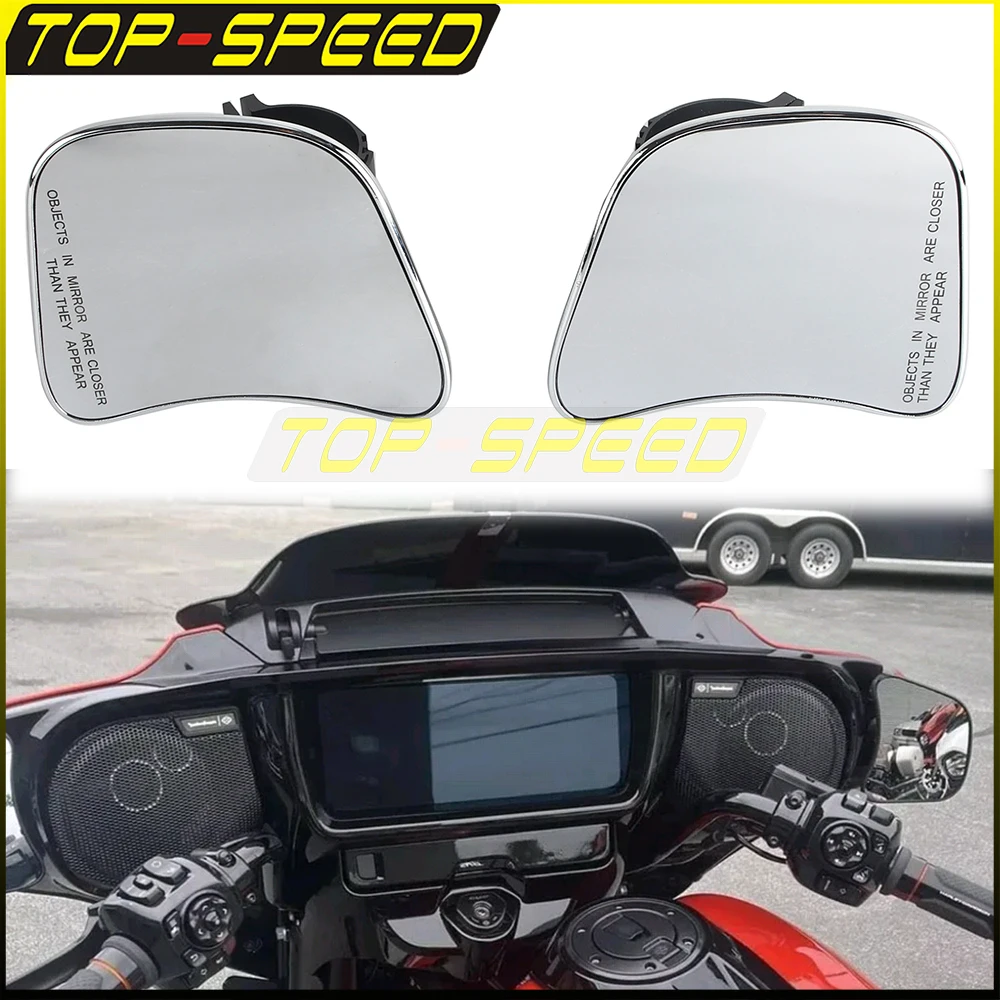 

Motorcycle Aluminium Adjustable Mirror Rearview Mirrors Side Rear Fairing Mount Accessories For Harley CVO Street Glide 2023-24
