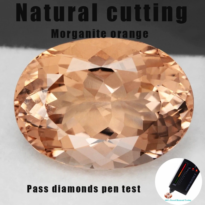 

Натуральная резка Овальный Морганит Оранжевый Сапфир Синтетический корунд Пропуск бриллиантов Ручка тест Свободный драгоценный камень