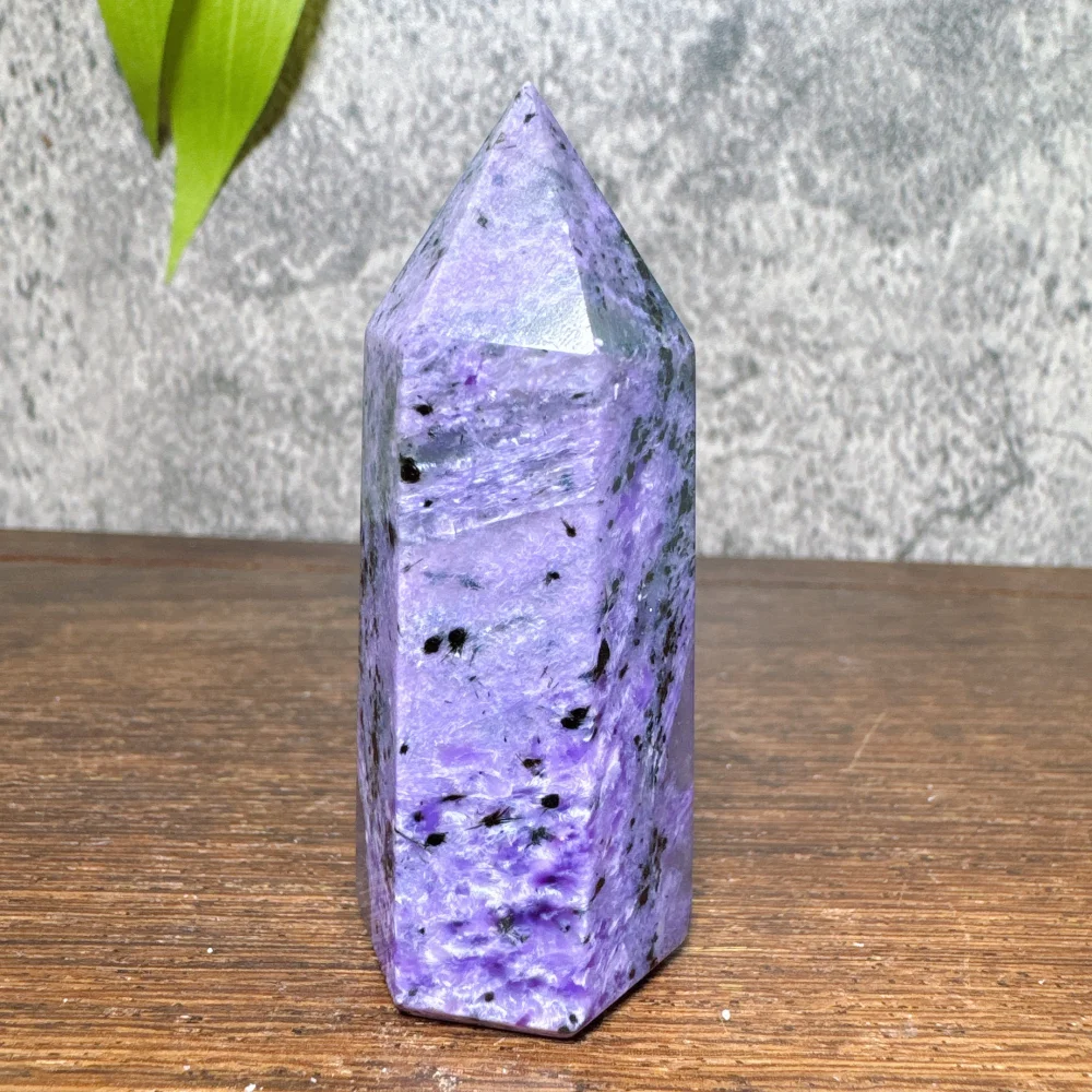 Natural Charoite Crystal Tower Colorful Flashing High-Quality Obelisk Prismatic Gemstone Mineral Rare Collectible Gift