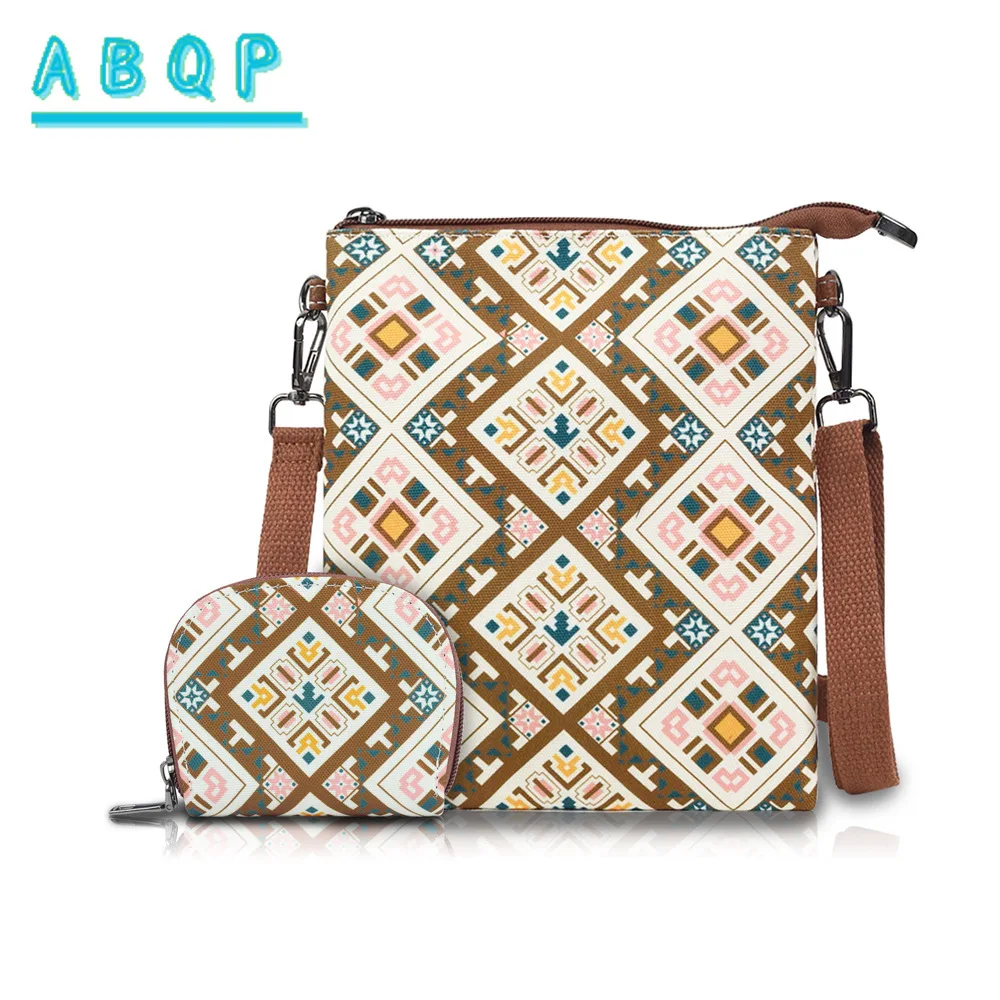

Shoulder Bag Trendy Messenger Bags Weightlight Portable Backpack Set Retro Ethnic Style Women's Tote Bag Large Capacity