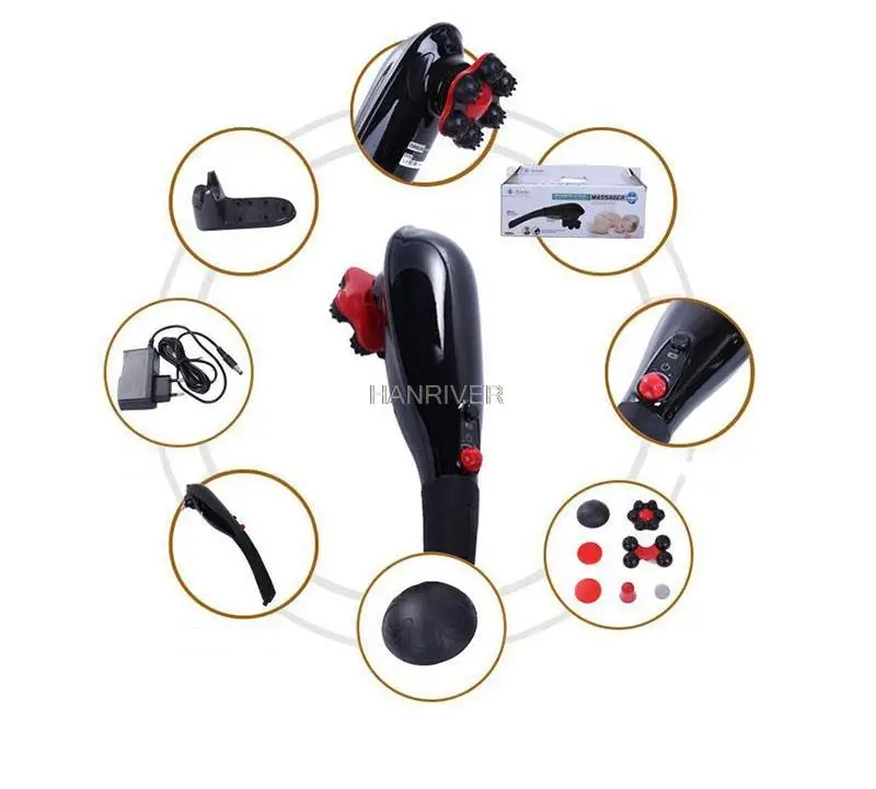 

The new handheld portable massage stick plug-in neck massager electric multi-functional massage whole body back rubs hammer