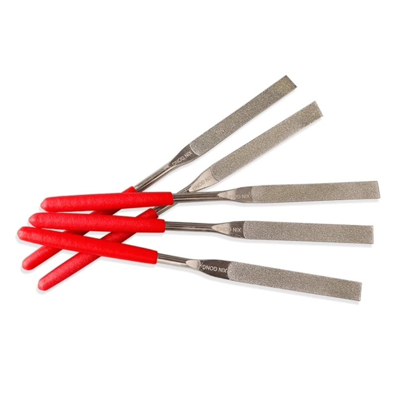 Premium Alloy Steel Needle File Flat File with Diamond Coating for Fine Grinding and Sculpting in Mold Making and Crafts