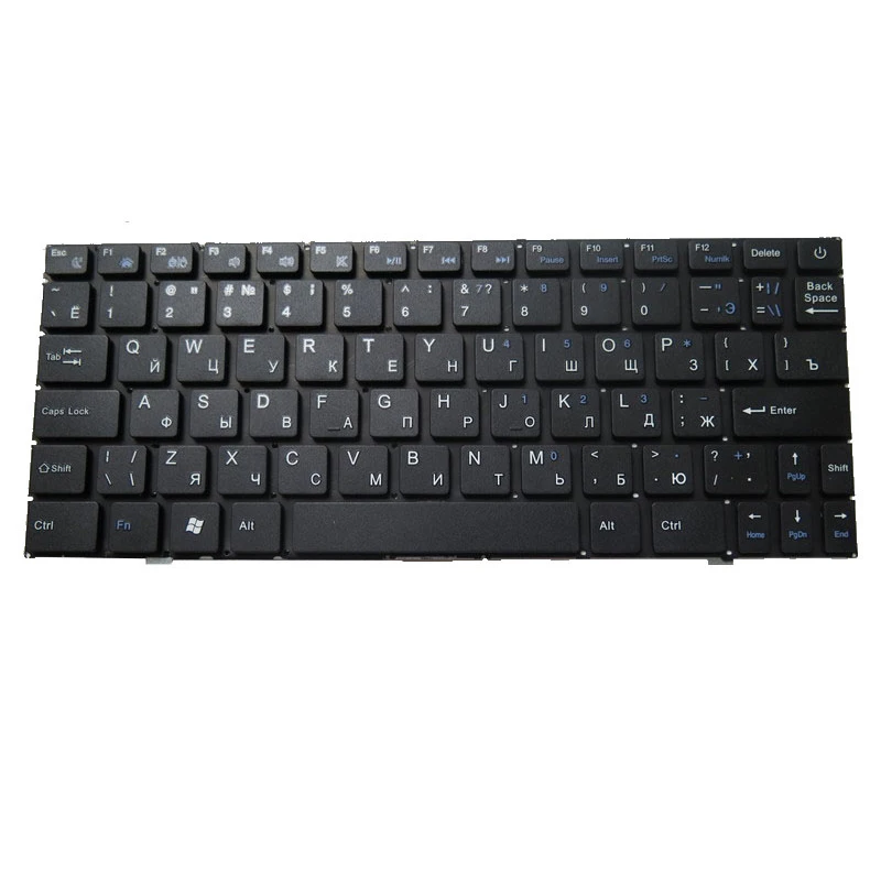 Imagem -02 - Teclado de Substituição para Laptop Preto United States us Russo ru Digma Eve 11 C409 Es2056ew