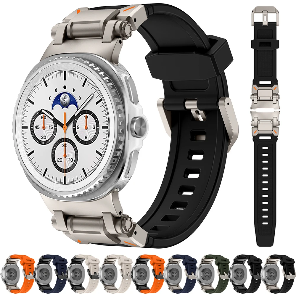 

Rubber Band for Samsung Galaxy Watch 8 40mm 44mm Sport Breathable Strap for Galaxy Watch 8 Classic 46mm Bracelet Accessories