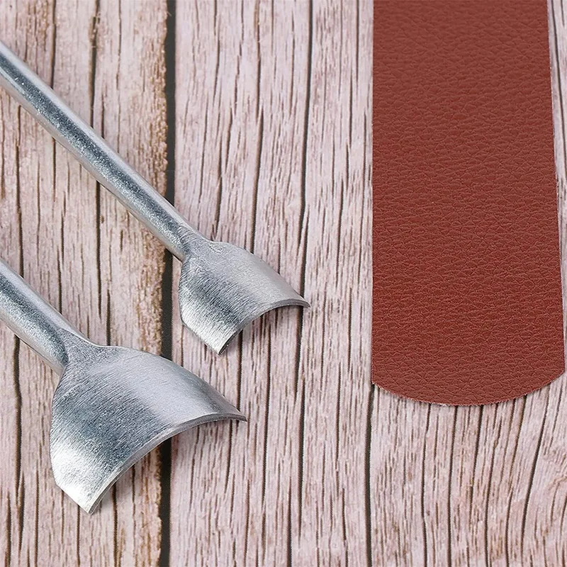 

7 шт. дугообразный дырокол для изделий из кожи, 1/4 круглый дырокол для кромок кожи для изготовления ремня, кошелька и сумки, 10-40 мм-A51M