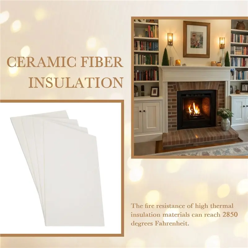 A76I-High Temperature Gasket Paper, 2850℉ Rated Fireproof Board White For Fireplace DIY