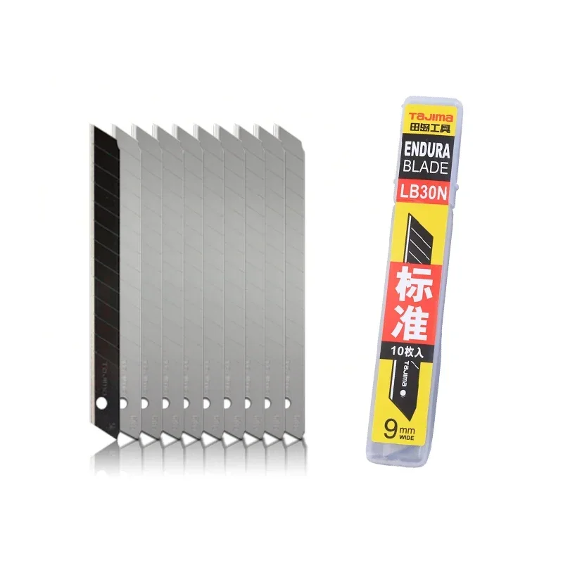 TAJIMA LB30N 10-Piece 9mm SK2 Steel Utility Knife Blades - Sharp, Durable Replacements for Cutting, Crafting, DIY Projects view 3