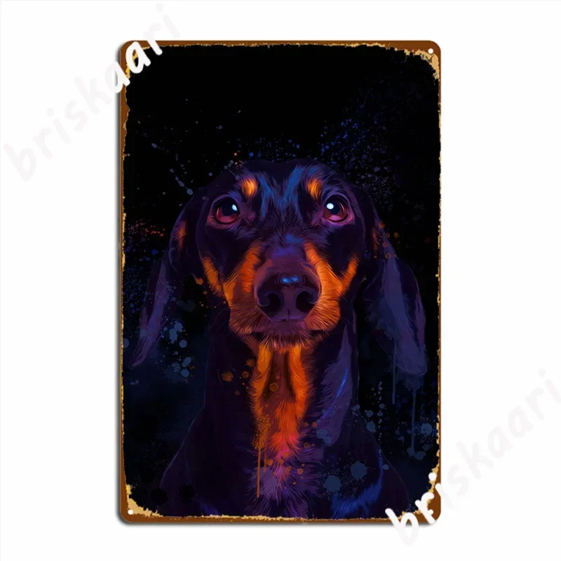 Daschund Metal Sign Decoration Cinema Kitchen Poster Party Tin Sign Poster