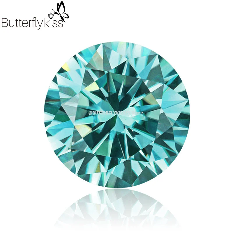 Butterflykiss 0,5/1CT Moissanit-Losesteine Günstigster D VVS1 Weiß Schwarz Grün Blau Runder Schliff Moissanita Laborgezüchteter Diamant – Detail 12