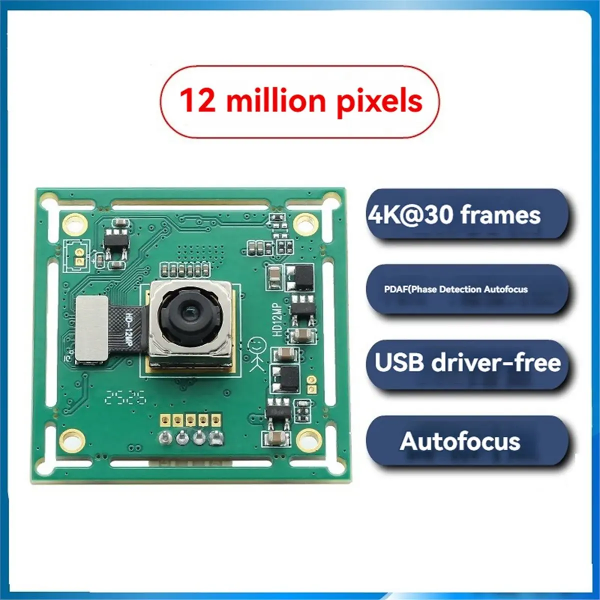 Aliexpress “QUALITY EXCELLE“12MP USB Camera Module 4K Auto Focus Webcam Module IMX362 Sensor No Distortion Lens Plug and Play - Aliexpress Deal
