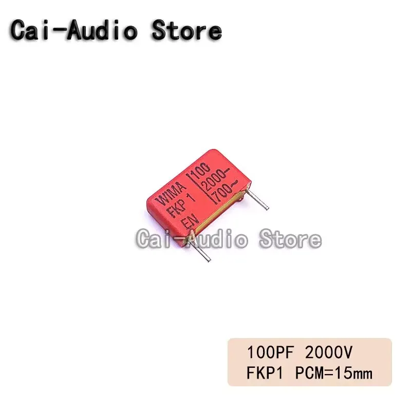 2PCS/5PCS/10PCS/Lot Brand NEW Germany WIMA FKP1 2000V 100PF 2000V 101  0.0001UF Film Capacitor 2000v100pf 101 Pitch 15mm 10%